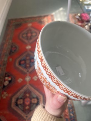 Lot 623 - A Chinese iron red decorated bowl