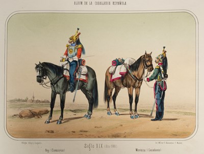 Lot 351 - De Sotto (Serafín María, Third Count of Clonard) Album de la Caballeria Española