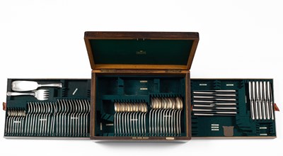 Lot 99 - A Mappin & Webb canteen of silver plated cutlery