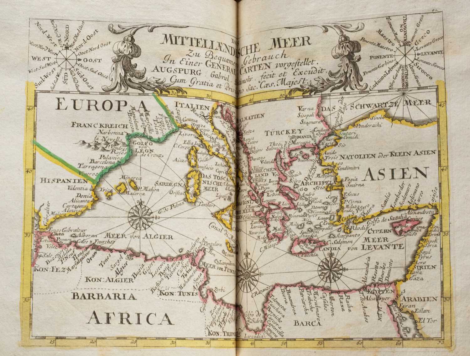 Lot 399 - Bodenehr (Gabriel, publisher) Atlas Curieux oder Neuer und Compendieuser Atlas