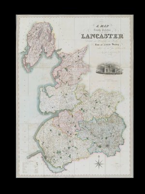 Lot 413 - Hennet (George) A Map of the County Palatine of Lancaster