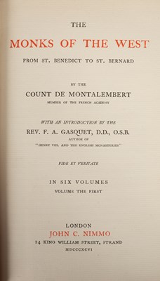 Lot 269 - Montalembert ([Charles Forbes] Count de) The Monks of the West