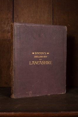 Lot 570 - Bacon's Commercial & Industrial Map of Lancashire