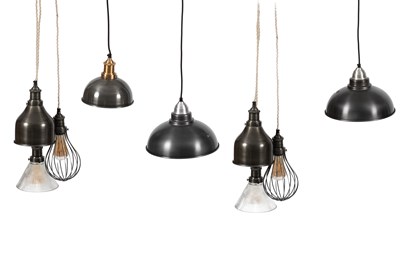 Lot 151 - Industville, a collection of pendant light fittings