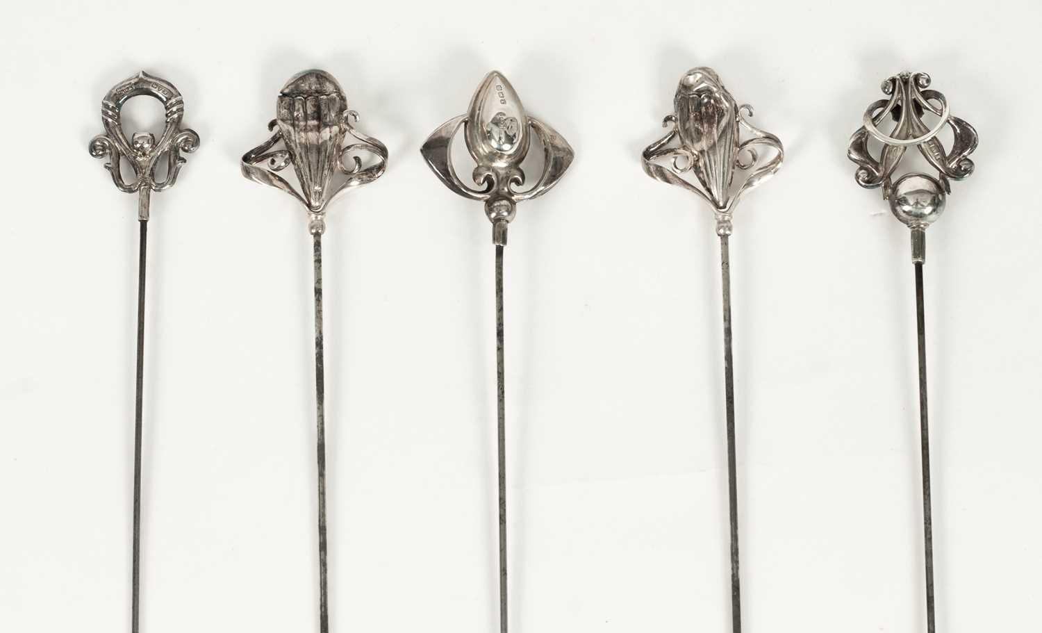 Lot 28 - Two Charles Horner silver hatpins