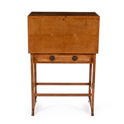 Lot 124 - Ernest Gimson (1864-1919) A writing cabinet on stand