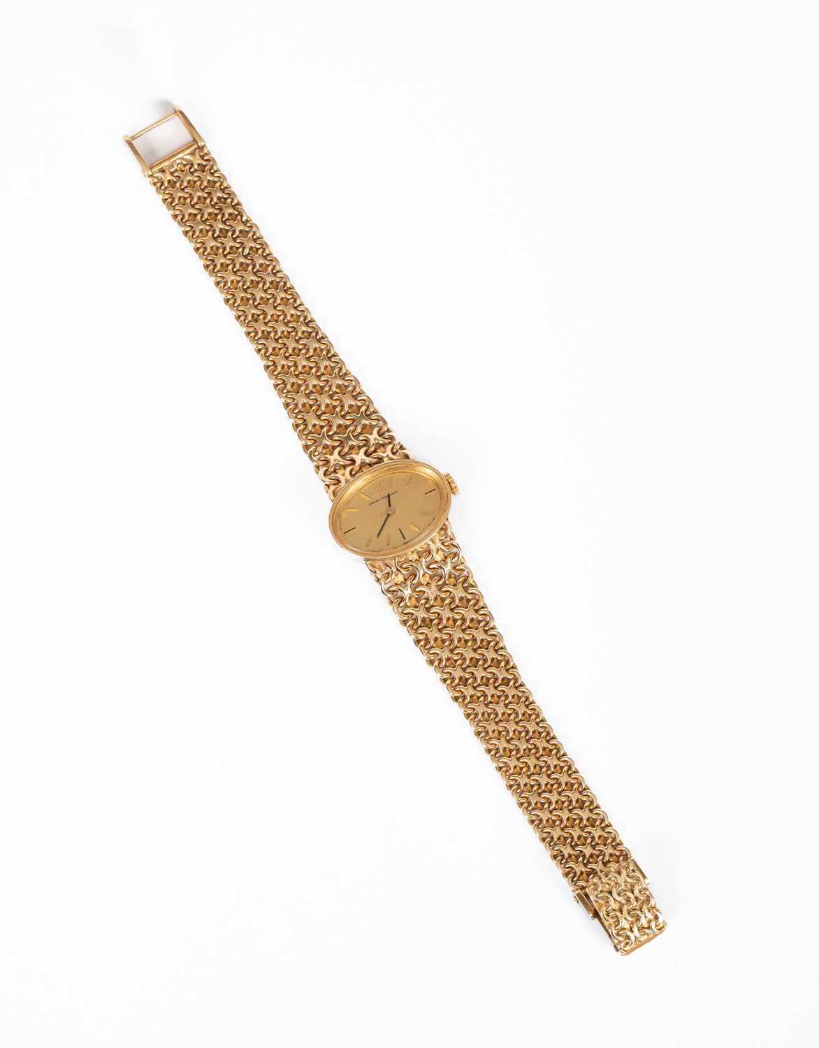 Lot 22 - A lady's Girard-Perregaux yellow metal wristwatch