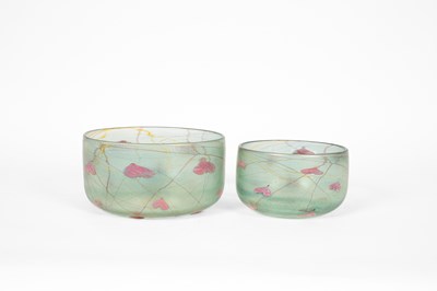 Lot 470 - Siddy Langley (born 1955) two glass bowls
