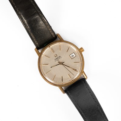 Lot 21 - A gentleman's Omega automatic gold plated wristwatch