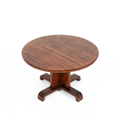 Lot 129 - An Art Deco style Indian rosewood coffee table