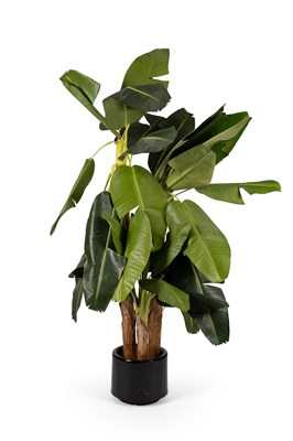 Lot 14 - A faux banana leaf plant