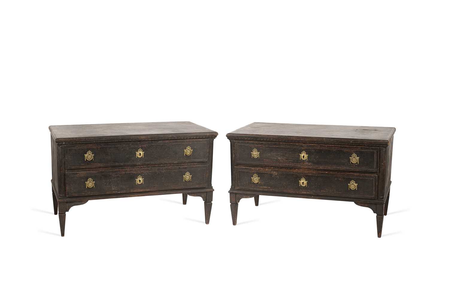 Lot 46 - A pair of painted commodes