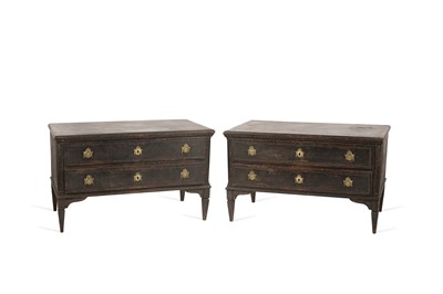 Lot 46 - A pair of painted commodes