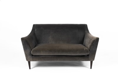 Lot 67 - A modern grey upholstered sofa