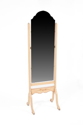 Lot 57 - A cheval mirror