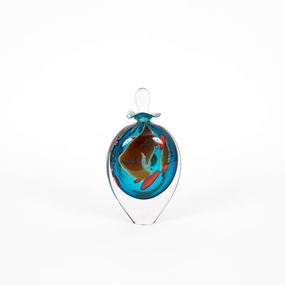 Lot 486 - Peter Layton (born 1937) a glass scent bottle
