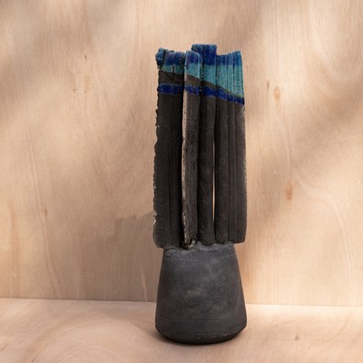 Lot 410 - A studio pottery sculptural form