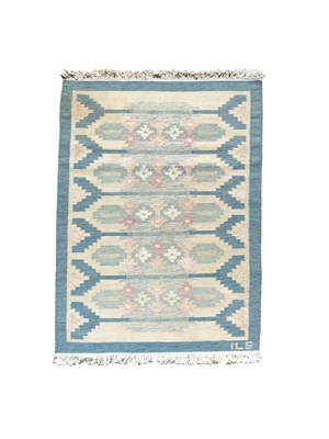 Lot 38 - Ilsalestalon Mattolutomo (active 1960s) a Finnish flatweave rug