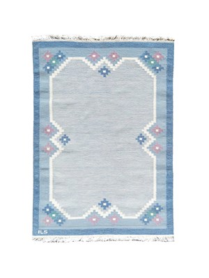 Lot 541 - Ilsalestalon Mattolutomo (active 1960s) a Finnish flatweave rug or röllakan