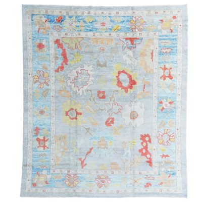Lot 549 - A contemporary part Angora Ushak carpet