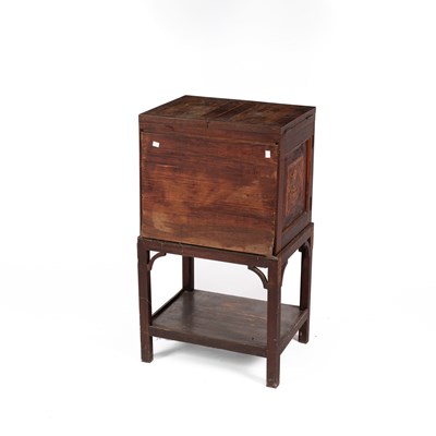 Lot 183 - A George III apothecary’s mahogany cabinet