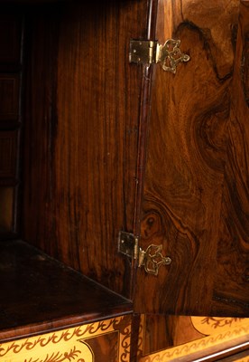 Lot 45 - A 17th Century walnut seaweed marquetry cabinet