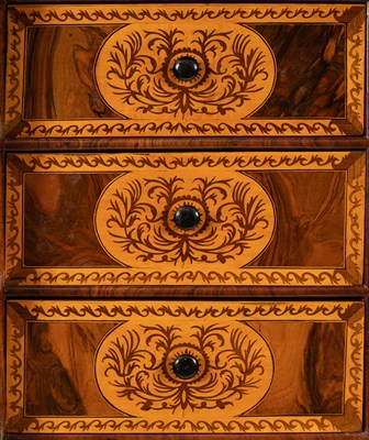 Lot 45 - A 17th Century walnut seaweed marquetry cabinet