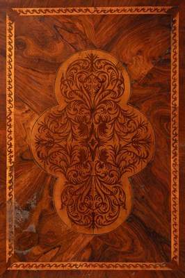 Lot 45 - A 17th Century walnut seaweed marquetry cabinet
