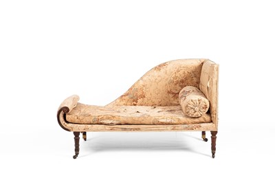 Lot 186 - A pair of late Regency upholstered sofas