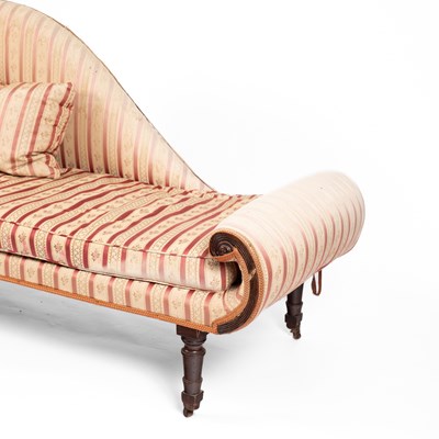 Lot 186 - A pair of late Regency upholstered sofas