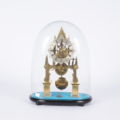 Lot 663 - A 19th Century skeleton timepiece