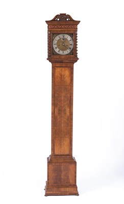 Lot 1023 - A walnut cased longcase clock
