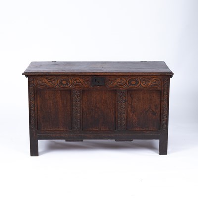 Lot 937 - A 17th Century oak coffer