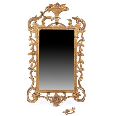 Lot 938 - A George III style gilt wall mirror