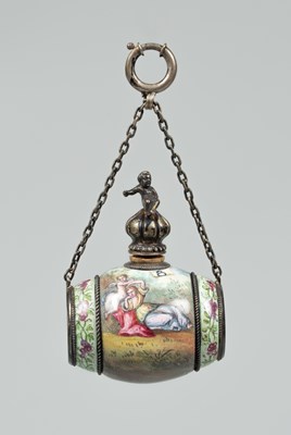 Lot 155 - An Austro-Hungarian enamelled scent bottle