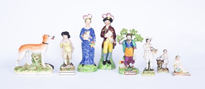 Lot 1193 - A Ralph Salt pearlware figure of St Matthew