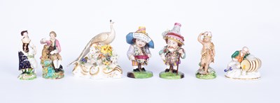 Lot 1196 - Three early 19th Century Derby porcelain figures