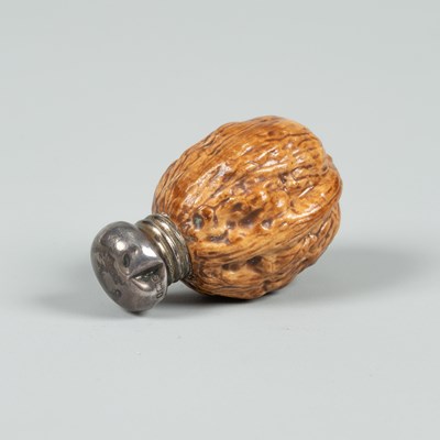 Lot 409 - An English porcelain novelty scent bottle