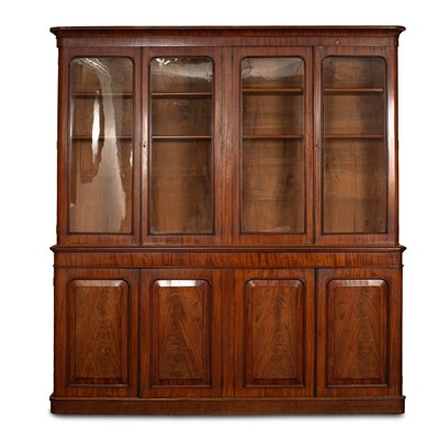 Lot 800 - A Victorian mahogany library bookcase