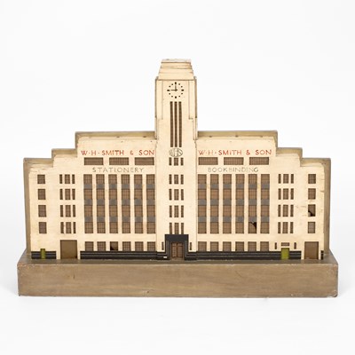 Lot 25 - An architectural model of the W. H. Smith building, Bridge House, Albert Embankment