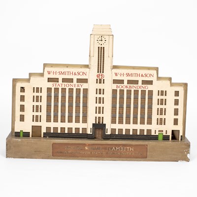 Lot 25 - An architectural model of the W. H. Smith building, Bridge House, Albert Embankment