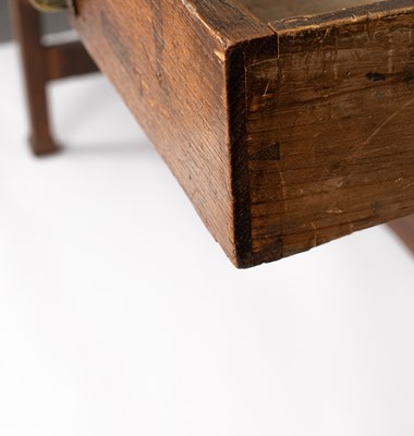 Lot 40 - A large oak and pine newspaper sorting desk