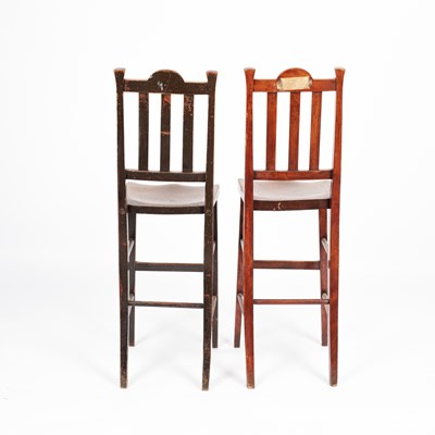 Lot 38 - Two Heal & Son tall chairs or stools