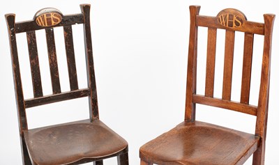 Lot 38 - Two Heal & Son tall chairs or stools