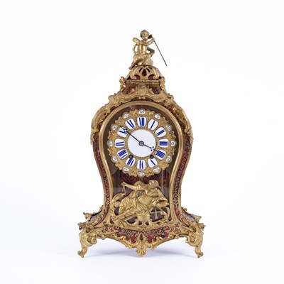 Lot 1015 - A French Boulle bracket clock