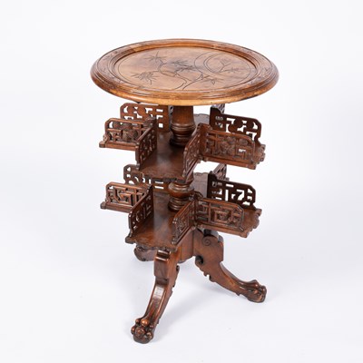 Lot 892 - A 19th Century circular revolving bookcase