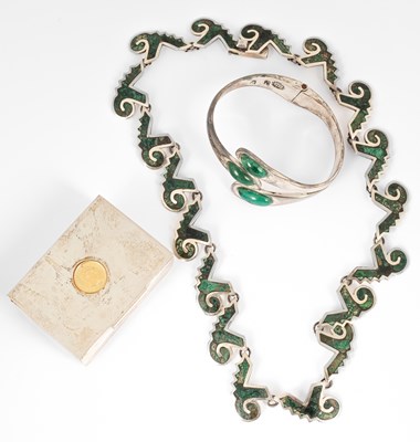 Lot 164 - A Mexican silver necklace