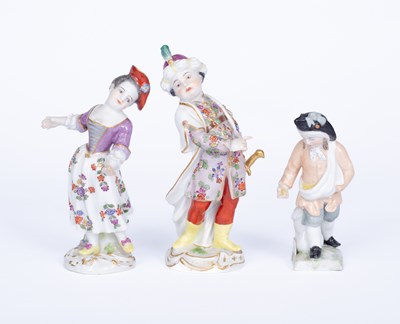 Lot 1198 - A Meissen figure of a boy