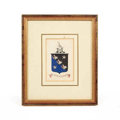 Lot 1056 - A late George III Herald's College Armorial watercolour