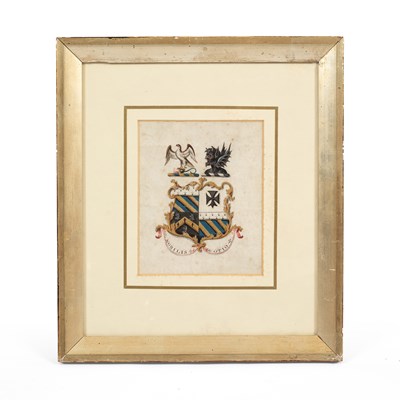 Lot 1057 - A George IV Herald's College armorial watercolour
